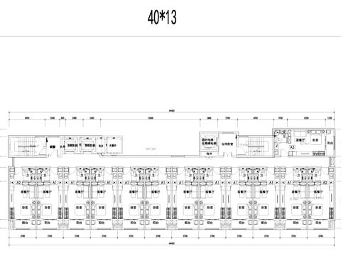公寓户型图平面CAD施工图cad施工图