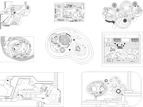 儿童活动场地平面CAD图块图库cad施工图