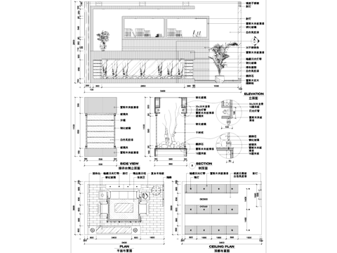 医院候诊区室内装饰CAD施工图cad施工图