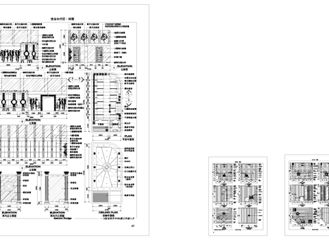 洗浴水疗室内装饰CAD施工详图集cad施工图