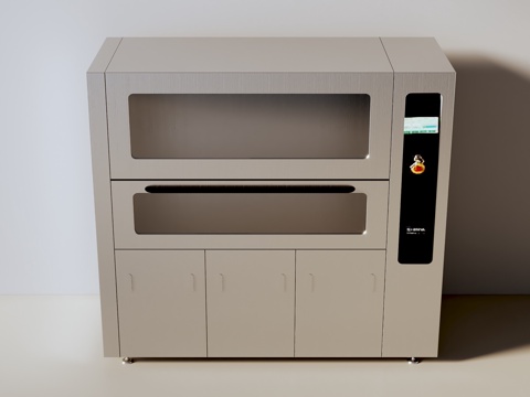  快速笼盒清洗机3d模型 