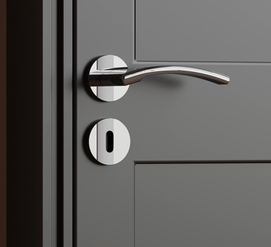 现代极简拉手 门把手su模型