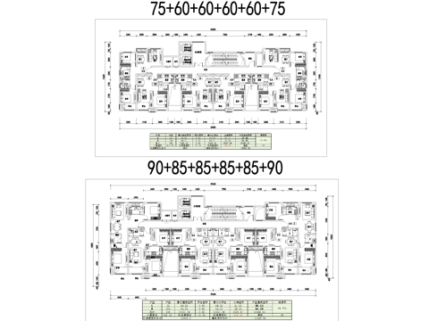 人才公寓户型图平面CAD施工图cad施工图