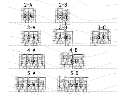 山地别墅建筑规划平面图CAD施工图cad施工图
