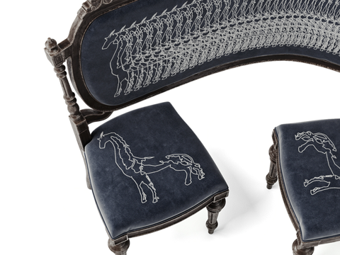  现代异形椅3d模型 