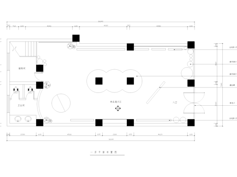 幸福一生服装服饰店室内工装CAD施工图cad施工图