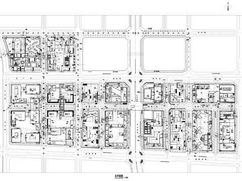 深圳万科云城留仙洞总部产业园景观规划CAD平面施工图cad施工图