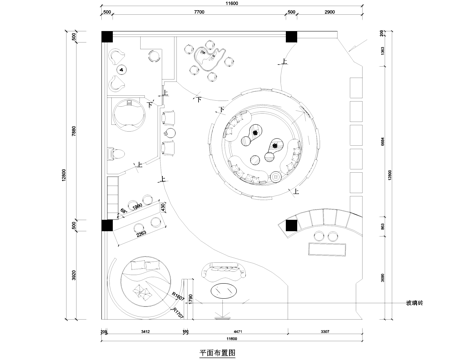 欧雅壁纸专卖店室内工装CAD施工图cad施工图