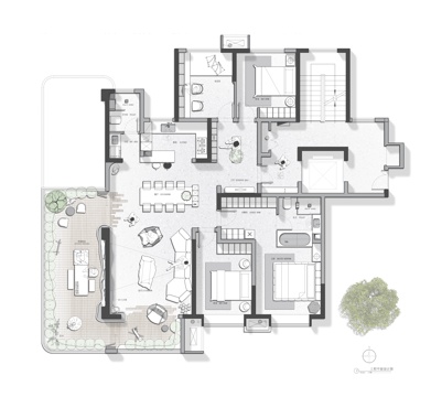 175平户型设计CAD+psdcad施工图