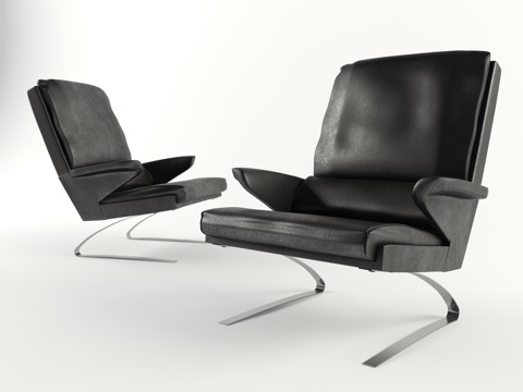  现代休闲椅子3d模型 