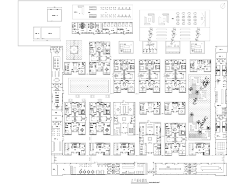 民宿酒店室内工装CAD施工图cad施工图