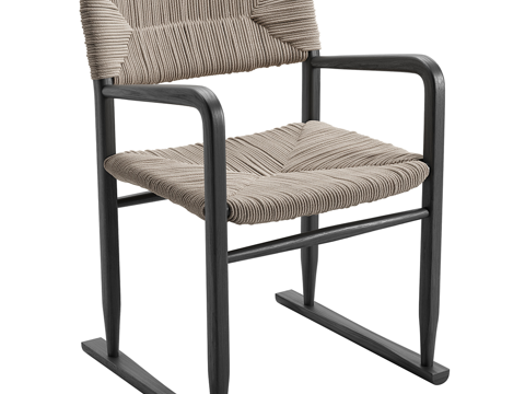  Flexform现代单人椅3d模型 