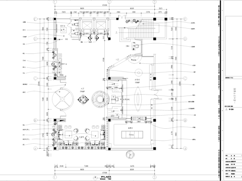 餐厅饭店入口大堂大厅室内工装CAD施工图cad施工图