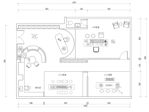 最新茶楼 茶馆 施工图合集cad施工图