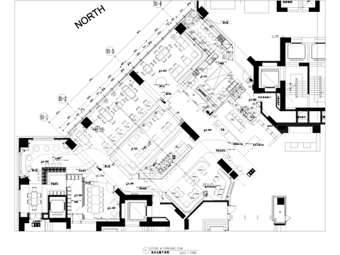 苏州诚品书店餐厅室内工装平面节点CAD施工图cad施工图