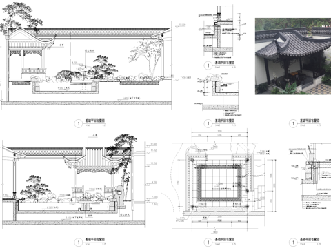 景观半亭大样详图CAD施工图cad施工图