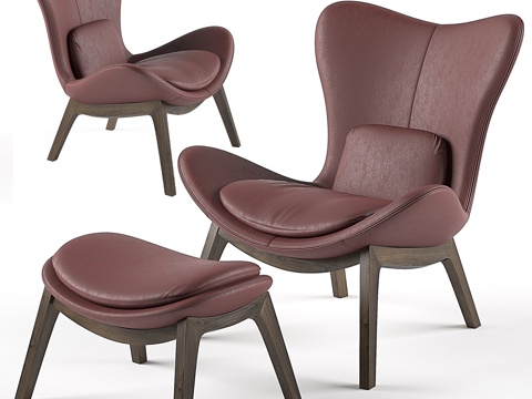  现代休闲椅子3d模型 