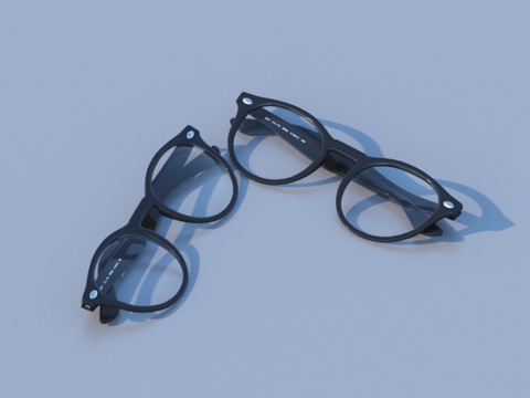  眼镜 近视镜3d模型 