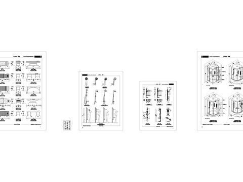 洗浴水疗淋浴搓澡CAD图块cad施工图