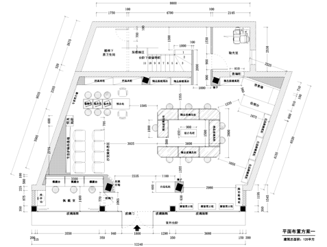 眼镜店眼科室内工装平面图cad施工图