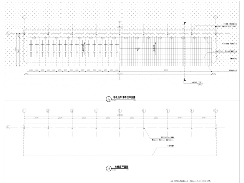 非机动车停车位车棚节点大样CAD施工图cad施工图