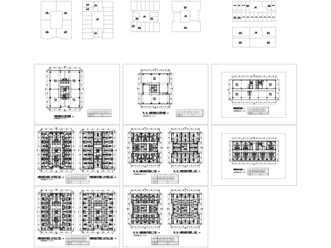 LOFT公寓户型图办公楼建筑平面CAD施工图cad施工图
