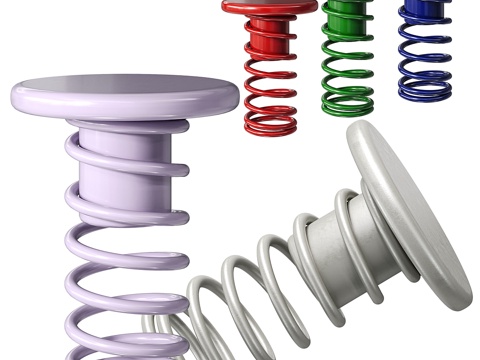  现代咖啡桌金属凳子3d模型 