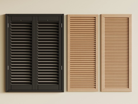 现代百叶窗su模型