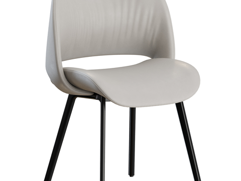  现代单人椅3d模型 