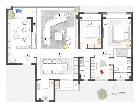现代192平设计CAD+psdcad施工图