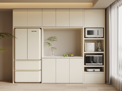  现代简约电器柜 储物柜3d模型 