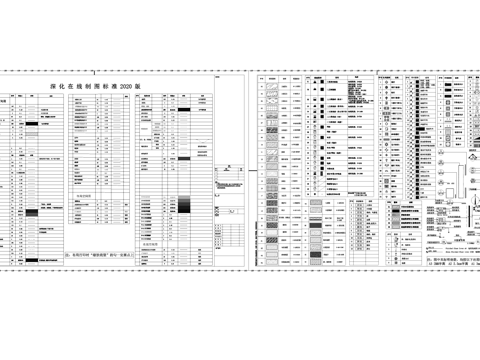 标准制图规范线型线宽图例填充标注标识CAD施工图cad施工图