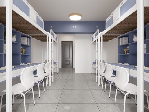  大学宿舍3d模型 