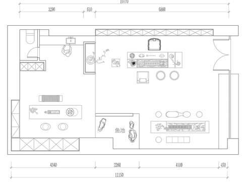 茶楼 茶馆  最新平面施工图合集cad施工图
