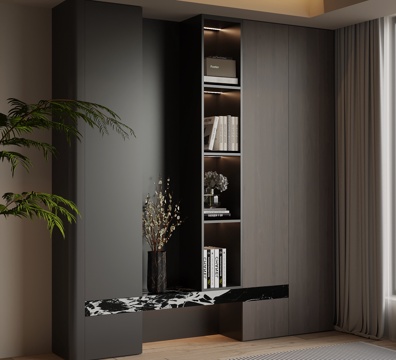  现代意式玄关柜3d模型 