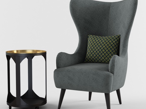  现代休闲椅子3d模型 