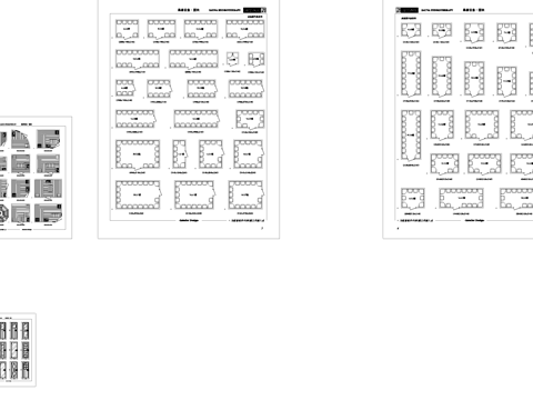 各规格桑拿房平面布局设备CAD图块图库cad施工图