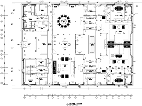 民宿酒店室内工装CAD施工图cad施工图