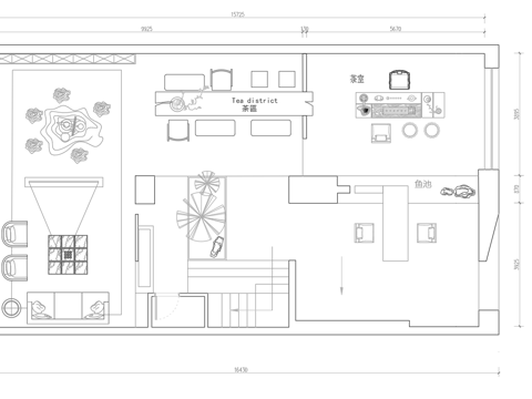 茶楼 茶馆  最新平面施工图合集cad施工图