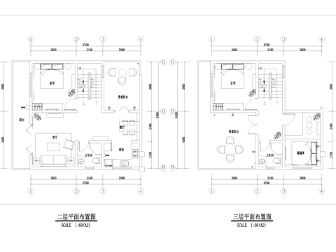 禅意度假风民宿室内工装CAD施工图cad施工图