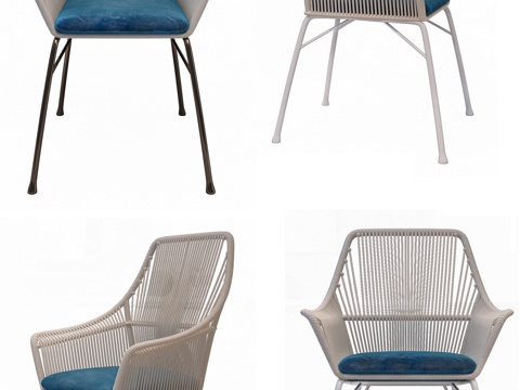  北欧休闲椅单人椅3d模型 