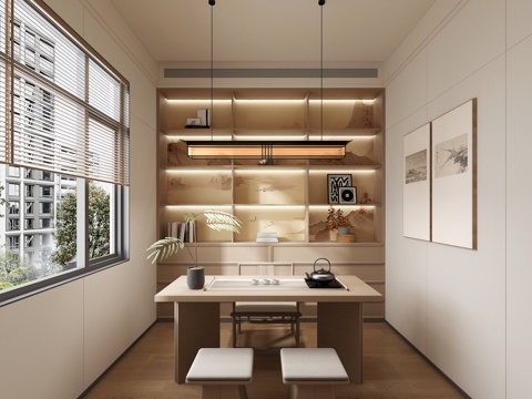  宋式书房3d模型 