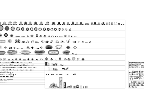 综合家具构件装饰工装CAD图块图库cad施工图