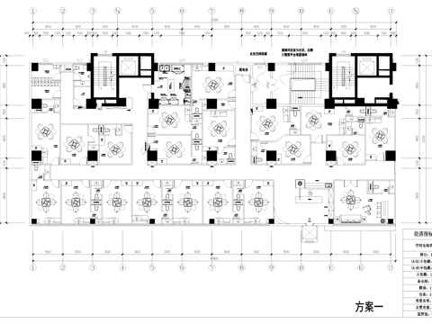棋牌室麻将房包间室内工装平面图CAD施工图cad施工图