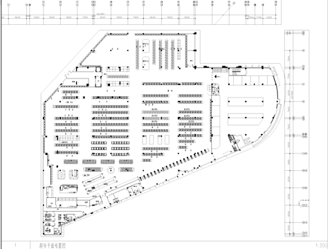 超市室内工装平面系统图CAD施工图cad施工图