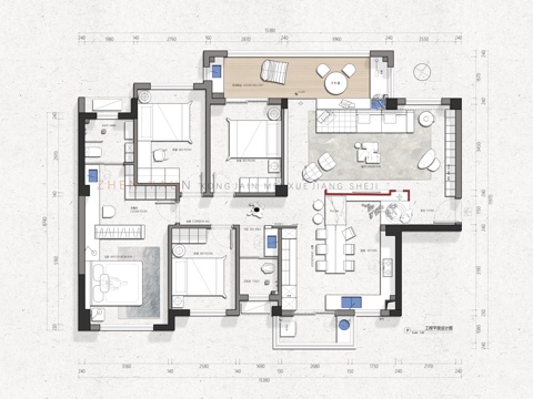 143平户型CAD施工图cad施工图