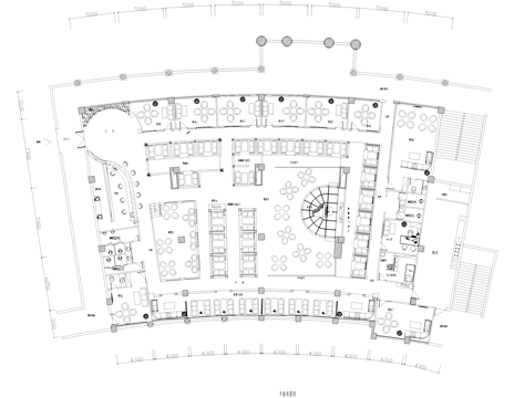 星巴克咖啡厅室内工装CAD施工图cad施工图
