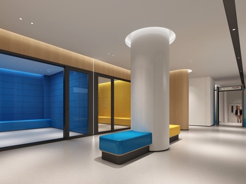  公安局侯问室3d模型 