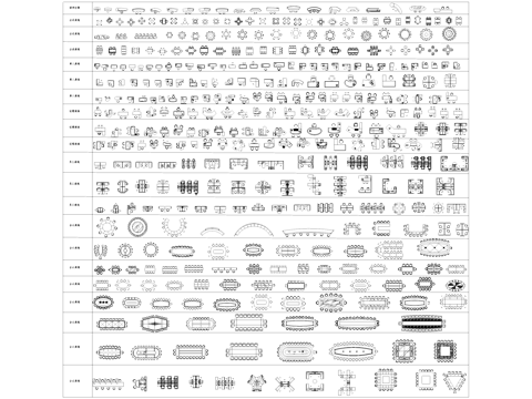 办公空间桌椅工装图块图库CAD施工图cad施工图