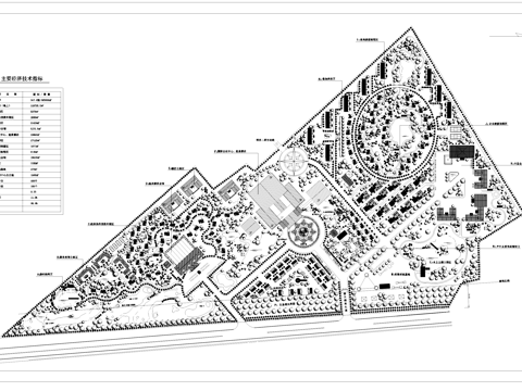 旅游度假村规划平面图CAD施工图cad施工图